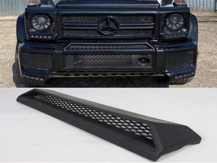 Fiberglass Front AMG Bumper Upper Attachment for Mercedes-Benz W463 G-Class